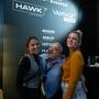 Alexander Bscheidl en joyeuse compagnie de deux membres de l'équipe Hawk-Vantage - Photo Katarzyna Średnicka 