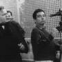 Orson Welles et Willy Kurant sur le tournage d'"Une histoire immortelle", en 1968 - © Revue "Cinémathèque" n° 22, (...) 