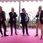 Angelo Cosimano présentant le Club des Partenaires CST avec Tanspa - De g. à d. : Yannick Bétis, Didier Diaz, Angelo Cosimano, Alain Rocca - (...) 