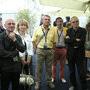Alain Boutillot sur le stand de la CST à Cannes, en 2008 - De g. à d. : Serge Hoarau, Nathalie Cikalovski, Alain Boutillot, Noël Véry et Alain (...) 