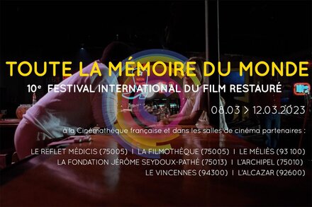 Festival "Toute la mémoire du monde", édition 2023 Bruno Delbonnel, AFC, ASC, invité d'honneur