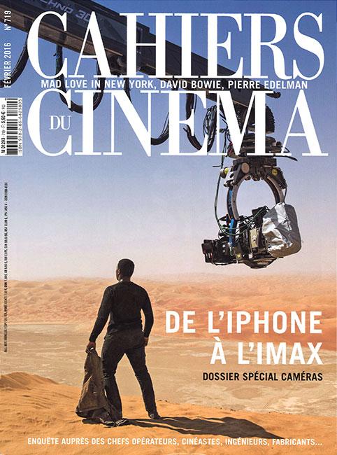 "De l'iPhone à l'Imax", un dossier spécial caméras dans les "Cahiers du cinéma"