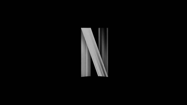 Logo Netflix volontairement passé en noir et blanc
