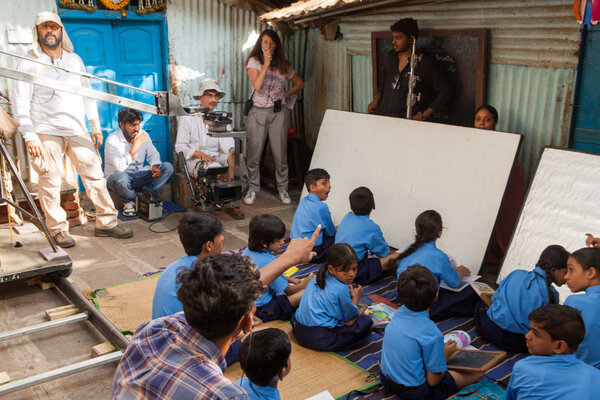 Ecole de rue en Inde