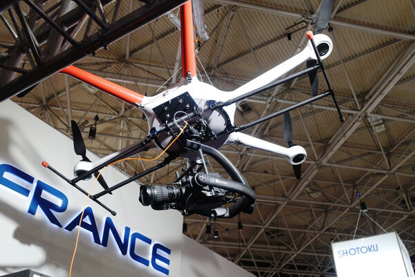 Drone captif sur le stand XD motion