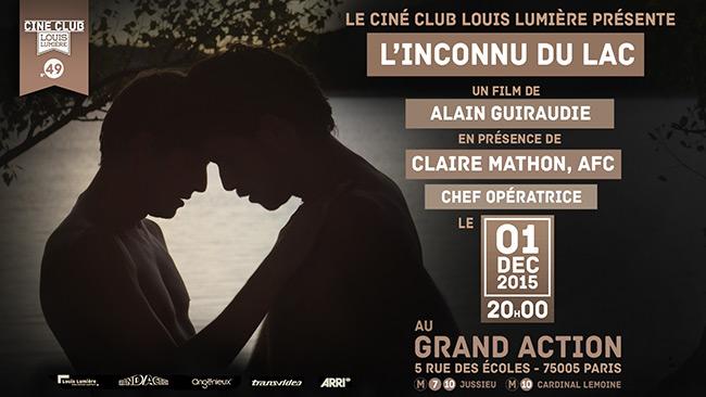 "L'Inconnu du lac", d'Alain Guiraudie, projeté au Ciné-club de l'Ecole Louis-Lumière