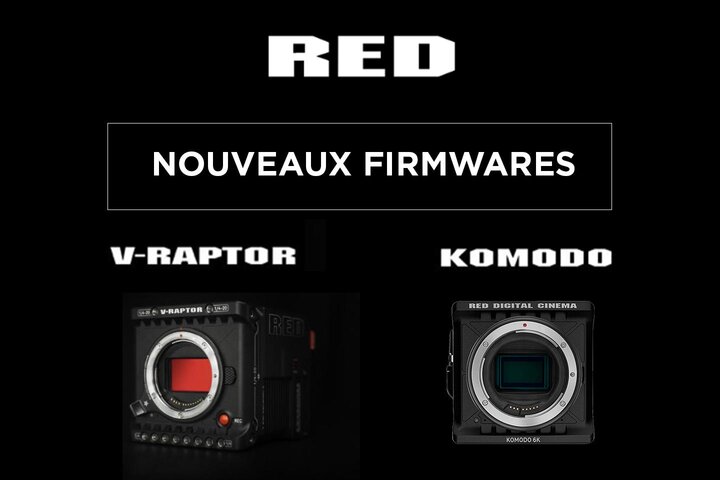 TRM annonce de nouveaux firmwares pour les caméras RED V-Raptor et RED Komodo