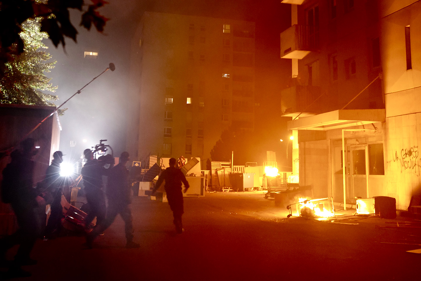 About the shooting of "Athena", a film by Romain Gavras