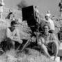 Christopher Challis, assis à droite, en 1956 - Tournage de Ill Met by Moonlight de Michael Powell et Emeric Pressburger, Austin Dempster, (…) 