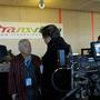 Willy Kurant, avec Jacques Delacoux, sur le stand Transvideo - Photo Pauline Maillet - © AFC 