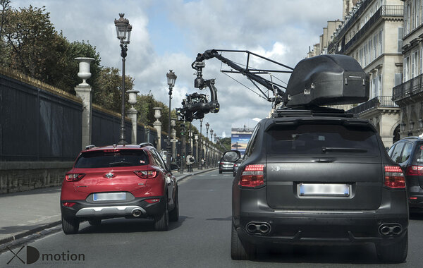 Le Mini Russian Arm, rue de Rivoli à Paris, pour la publicité Kia